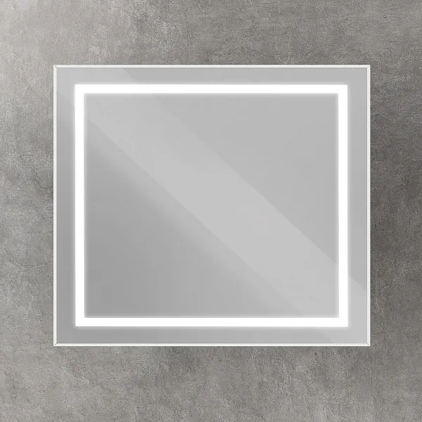 Зеркало BelBagno Kraft 90x80 SPC-KRAFT-900-800-SENS-AL с подсветкой фото 2