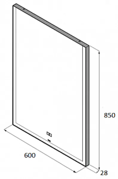 Зеркало Roca Aneto 60x85 812362000 с подсветкой фото 4