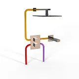 Душевой комплект PAINI Grazia 21CRSET26911THBATHHEAD фото 2