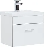 Тумба с раковиной Aquanet Верона 50 подвесная, белая фото 1