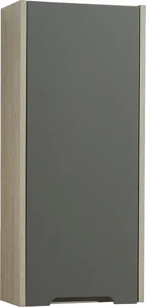 Шкаф-пенал Акватон Оливия 35x80 см тёмное дерево / серый 1A254703OLUGL левый фото 1