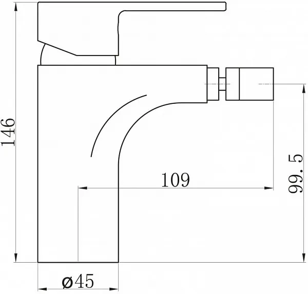 Смеситель BelBagno Loyd LOY-BD-CRM для биде фото 2