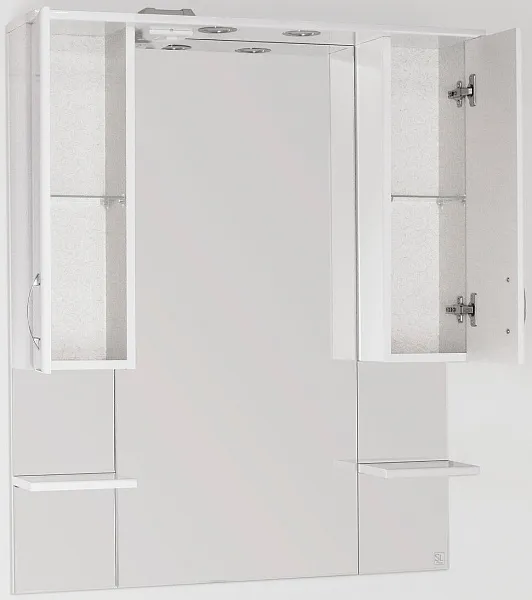 Зеркало Style Line Энигма 90x109.6 ЛС-00000174 с полочкой и подсветкой фото 2