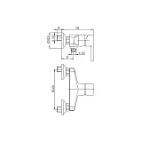 Смеситель для душа PAINI Arena 92CR5112SFTKM фото 3