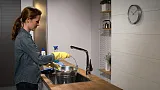 Смеситель Hansgrohe Metris M71 14823000 для кухонной мойки фото 3