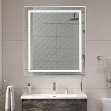 Зеркало BelBagno Kraft 70x80 SPC-KRAFT-700-800-SENS-AL с подсветкой фото 8