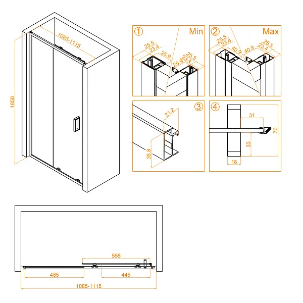 Душевая дверь RGW Classic 32091411-14 фото 4