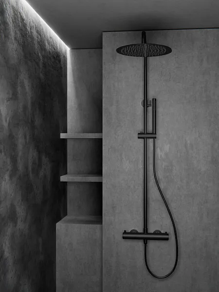 Душевая стойка KNOTLOR ECLIPSE SS-24/BL фото 4