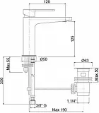 Смеситель Cezares Tirreno TIRRENO-LSM1-01-W0 для раковины фото 2