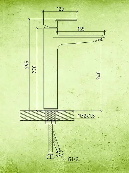 Смеситель для раковины Watersense Lana W00344 фото 3
