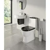 Унитаз-компакт Sanita Luxe Best Color Motion WC.CC/Best/2-DM/BLK.G/S1 напольный с сиденьем микролифт фото 7