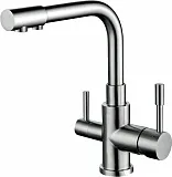 Смеситель ZorG Inox SZR-1339 M для кухонной мойки фото 1