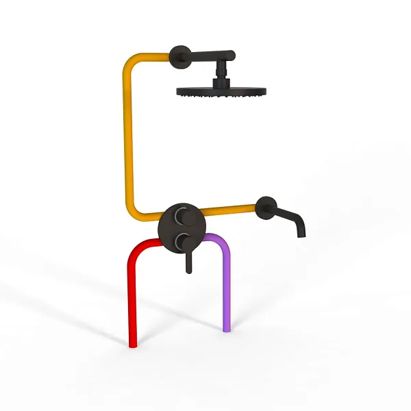 Душевой комплект PAINI Cox 78PZSET26911BATHHEAD фото 2