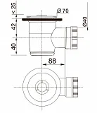 Сифон Wirquin 34020201 для поддона фото 2