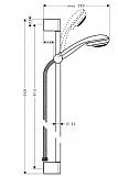 Душевой гарнитур Hansgrohe Crometta 85 27766000 фото 3