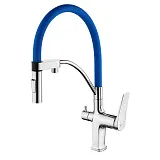 Смеситель Lemark Comfort LM3074C-Blue для кухонной мойки фото 1