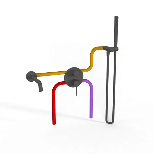 Душевой комплект PAINI Cox 78PZSET26911BATH фото 2