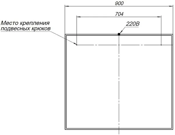 Зеркало Aquanet Nova Lite 90х80 242263 с подсветкой фото 7