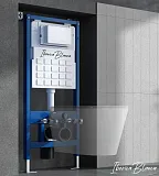 Система инсталляции Iberica Blanca Inox-O IB001.816 с клавишей смыва золото глянцевой и шумоизоляцией фото 9