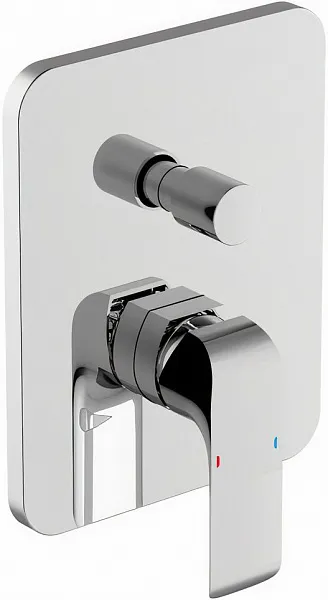 Смеситель Ravak Flat FL 065.00 X070123 для ванны с душем с внутренней частью фото 1