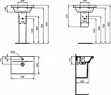 Раковина Ideal Standard Connect Space 50 см E136301 фото 3