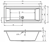 Акриловая ванна Riho Lusso 170x75 BA1800500000000 без гидромассажа фото 5