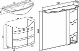 Мебель для ванной Runo Стиль 75 напольная фото 9