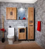 Зеркало Бриклаер Лофт 45х70 4627125413322 с подсветкой фото 5