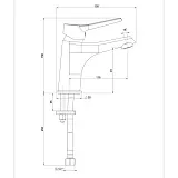 Смеситель для раковины PAINI Messina MECR205N35 фото 5