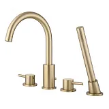 Смеситель на борт ванны ABBER Wasser Kreis AF8113G фото 1