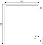 Зеркало Iddis Brick 60х70 BRI6000i98 c подсветкой фото 6