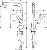 Смеситель Hansgrohe Talis Select M51 72820000 для кухонной мойки фото 6