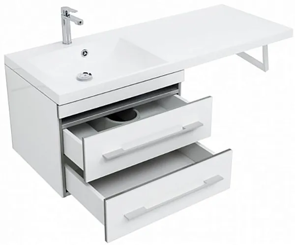 Тумба с раковиной Aquanet Верона 120 239789 подвесная фото 4