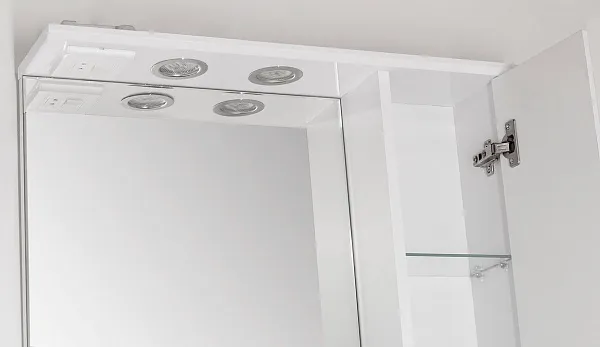 Зеркало Style Line Ирис 65x83 ЛС-00000019 правое с полочкой и подсветкой фото 3