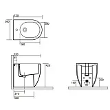 Биде напольное KERASAN Flo А0002321179 фото 1