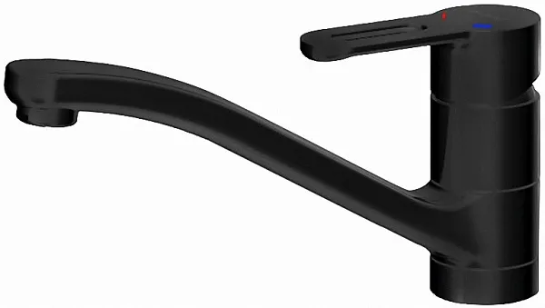 Смеситель Bravat Stream-D Black F737163BM-1 для кухонной мойки фото 1