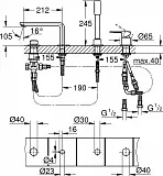 Смеситель Grohe Lineare New 19577DC1 на борт ванны фото 2