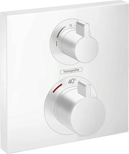 Термостат Hansgrohe Ecostat Square 15714700 для ванны с душем с внутренней частью фото 1