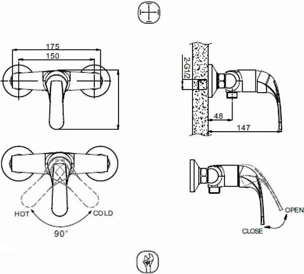 Смеситель Bravat Fit F9135188CP-01-RUS для душа фото 2