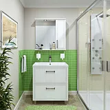 Тумба с раковиной Runo Олимпия 70 напольная фото 2