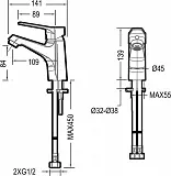 Смеситель Bravat Eco Black F1111147BM для раковины фото 2