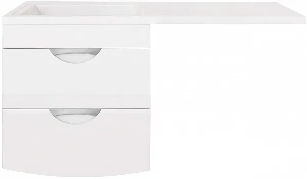 Тумба с раковиной Style Line Жасмин-2 120 подвесная левая фото 1