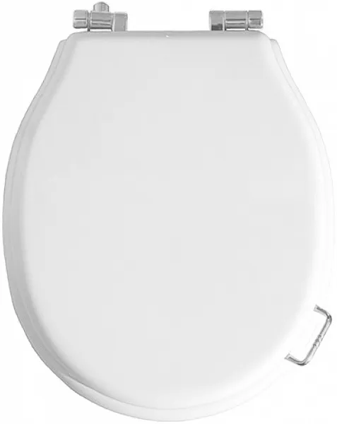 Крышка-сиденье Boheme Vogue 906-W-CH с микролифтом фото 1