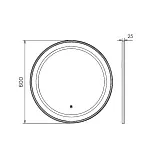 Зеркало Comforty Ереван 60x60 00-00014250CF с подсветкой фото 2