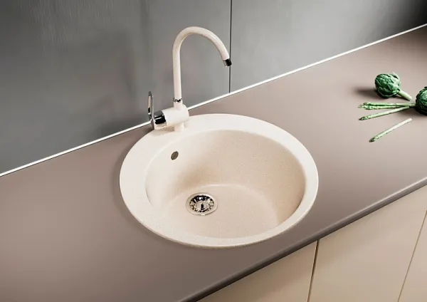 Кухонная мойка Mixline ML-GM13-328 Бежевая 525090 фото 4