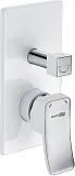 Смеситель WasserKRAFT Aller WHITE 10641W для ванны с душем с внутренней частью фото 1