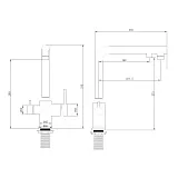 Смеситель для кухонной мойки ABBER Emotion AF8814B фото 3