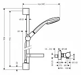 Душевой гарнитур Hansgrohe Croma 100 27033000 фото 2