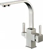 Смеситель ZorG Sanitary ZR 332 YF NICKEL для кухонной мойки фото 1