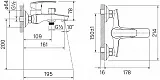Смеситель Iddis Ray RAYSB02i02WA для ванны с душем фото 3